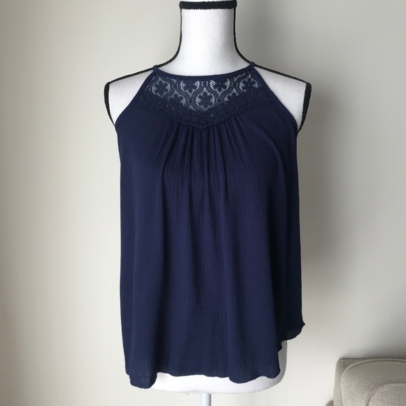Lily Bleu Dark Blue Tank Top - Picture 1 of 4